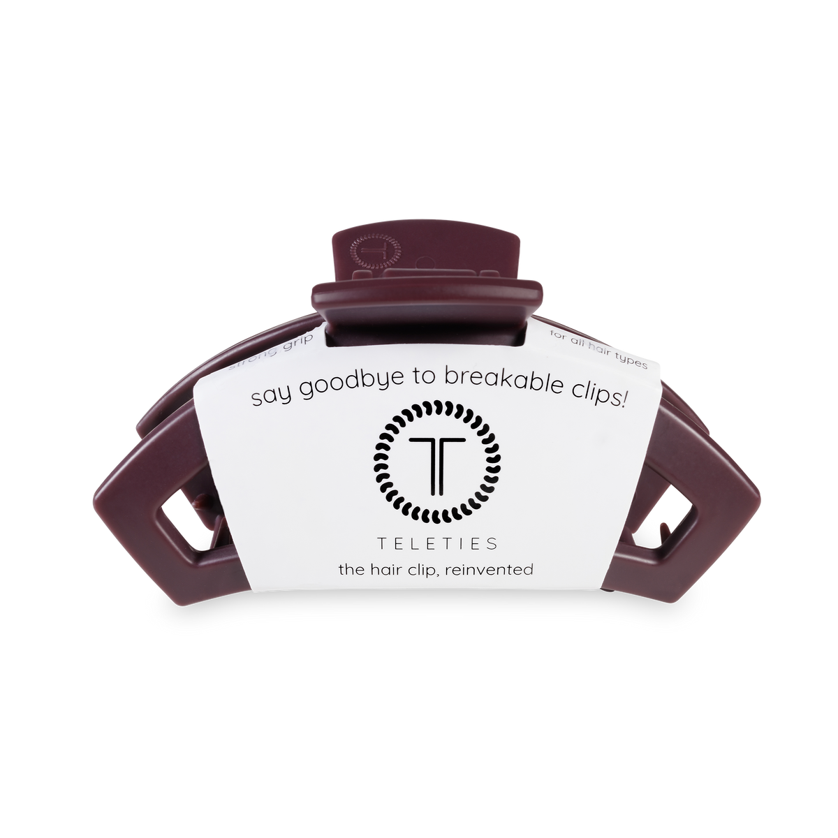 Open Hair Clip | Medium | Burgundy Bliss