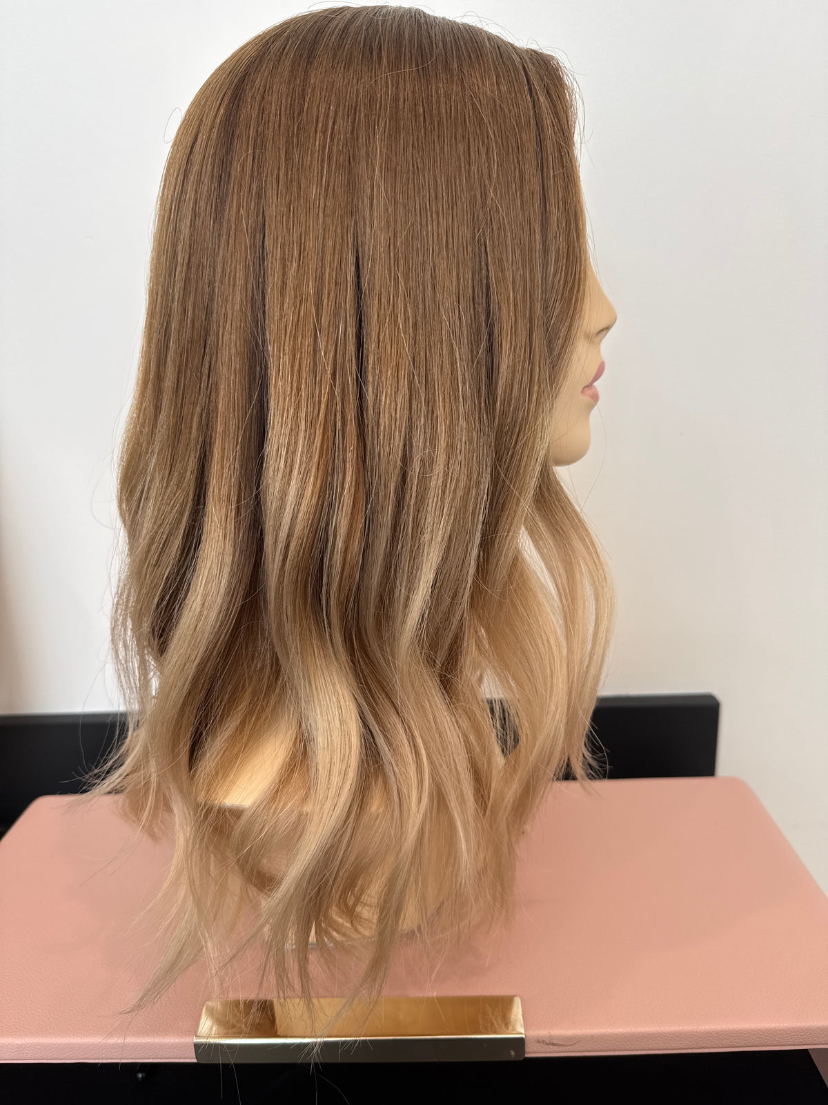 Adell Premium Hair French Top Wig dark Blonde Ombre