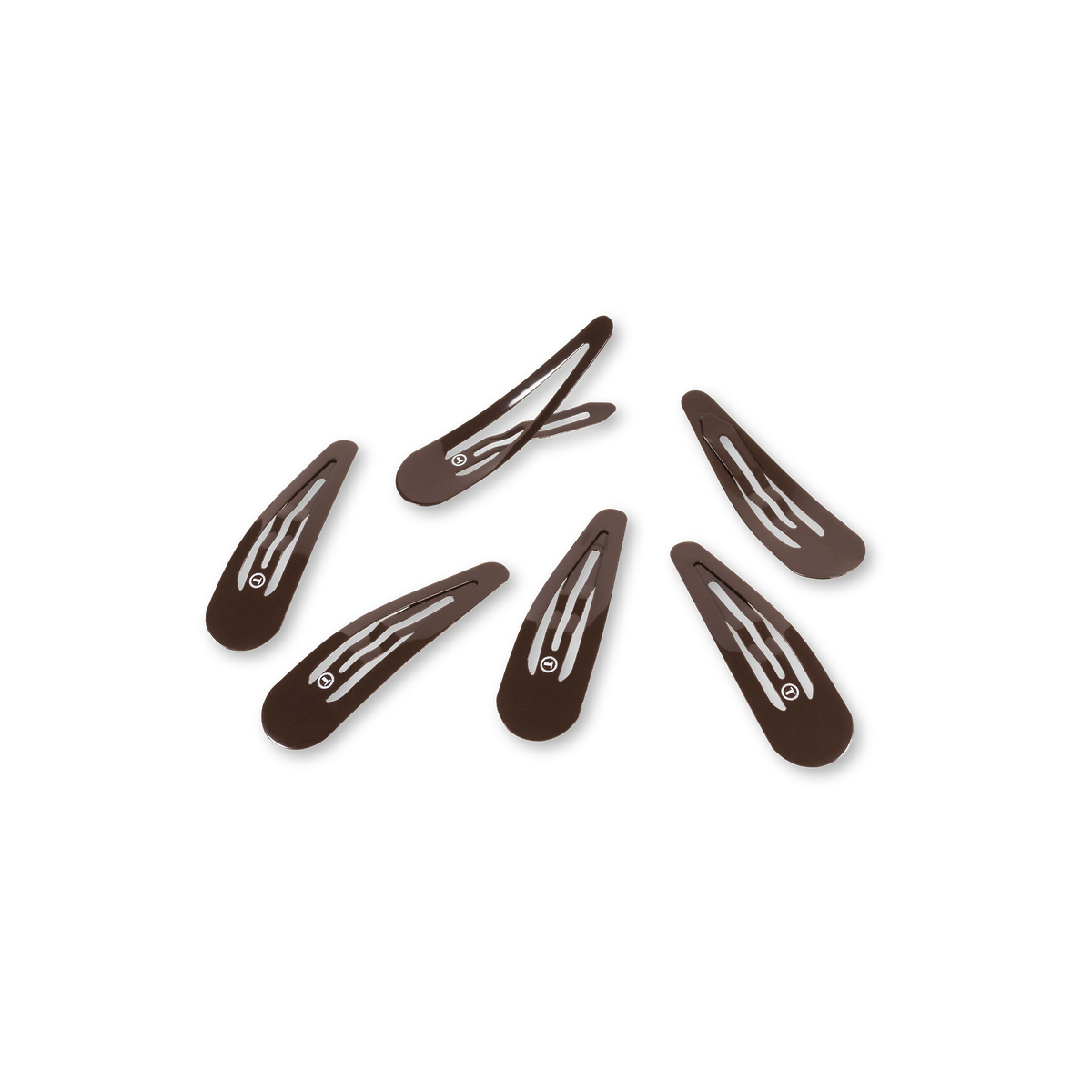 Snap Clip | Brown | 6 Count