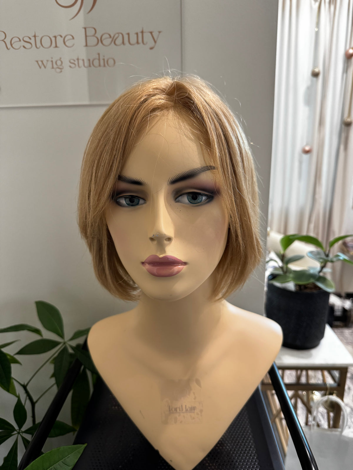 Proper light brown Chin Length Bob