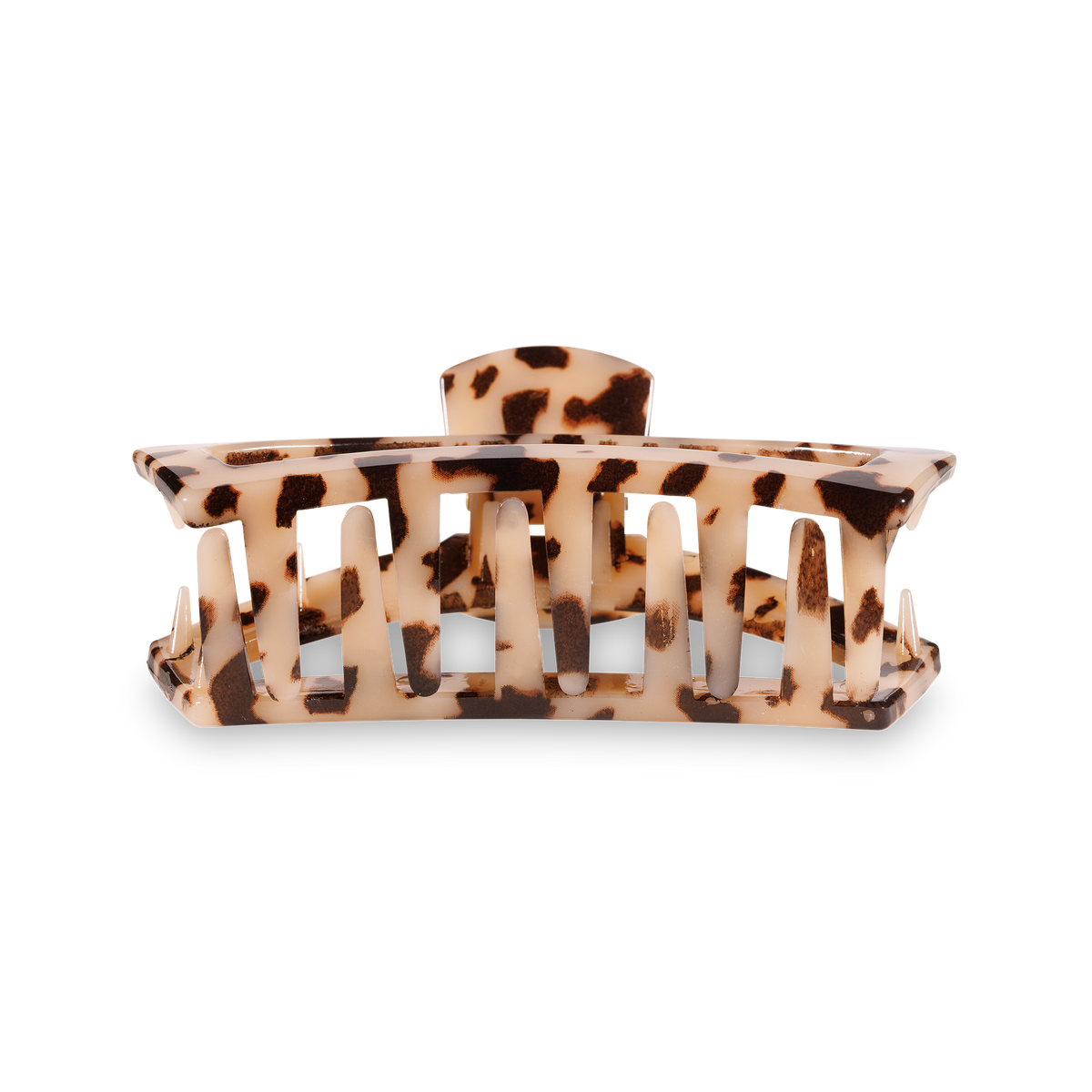 Open Blonde Tortoise Medium Hair Clip
