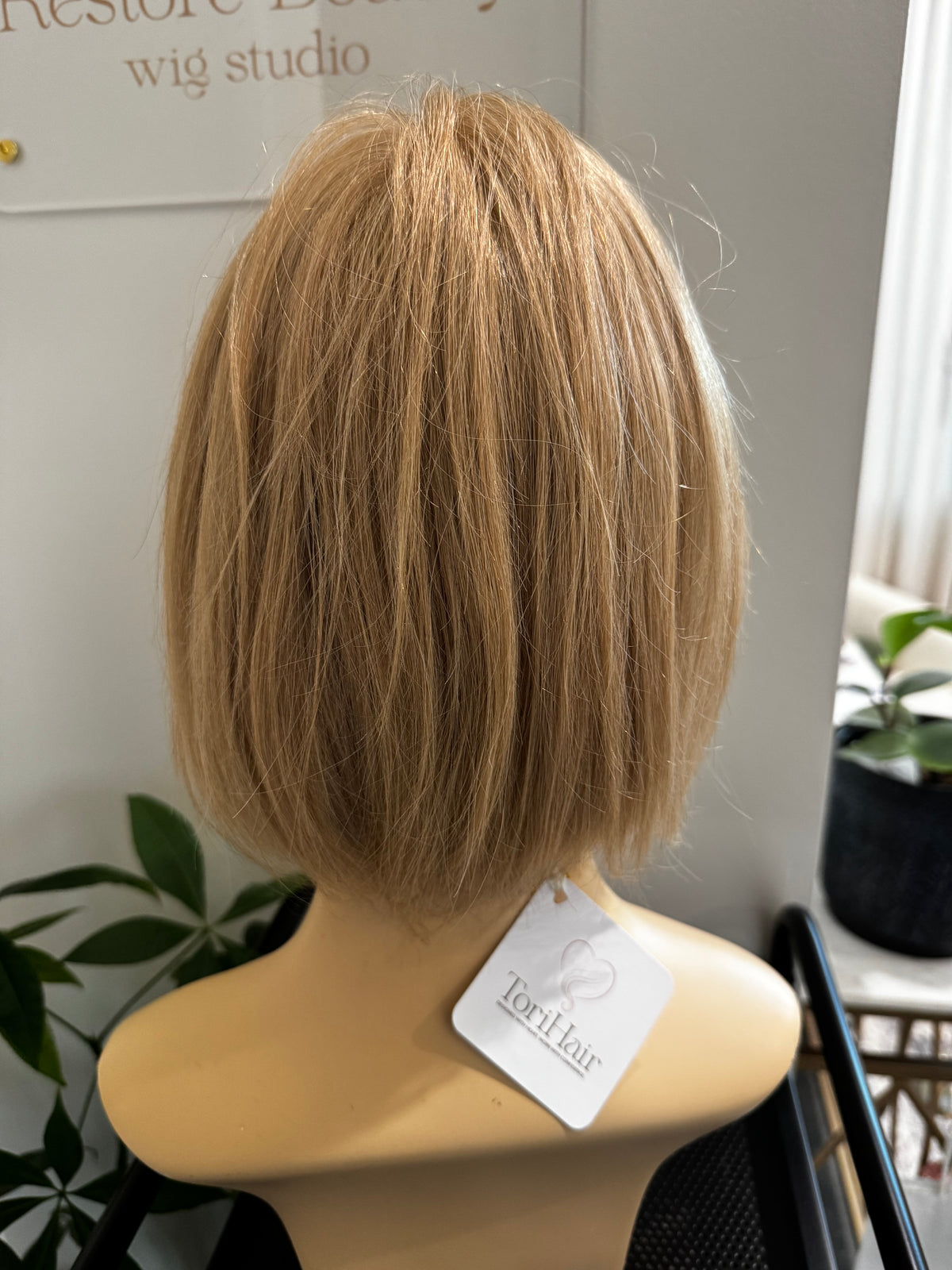 Proper light brown Chin Length Bob