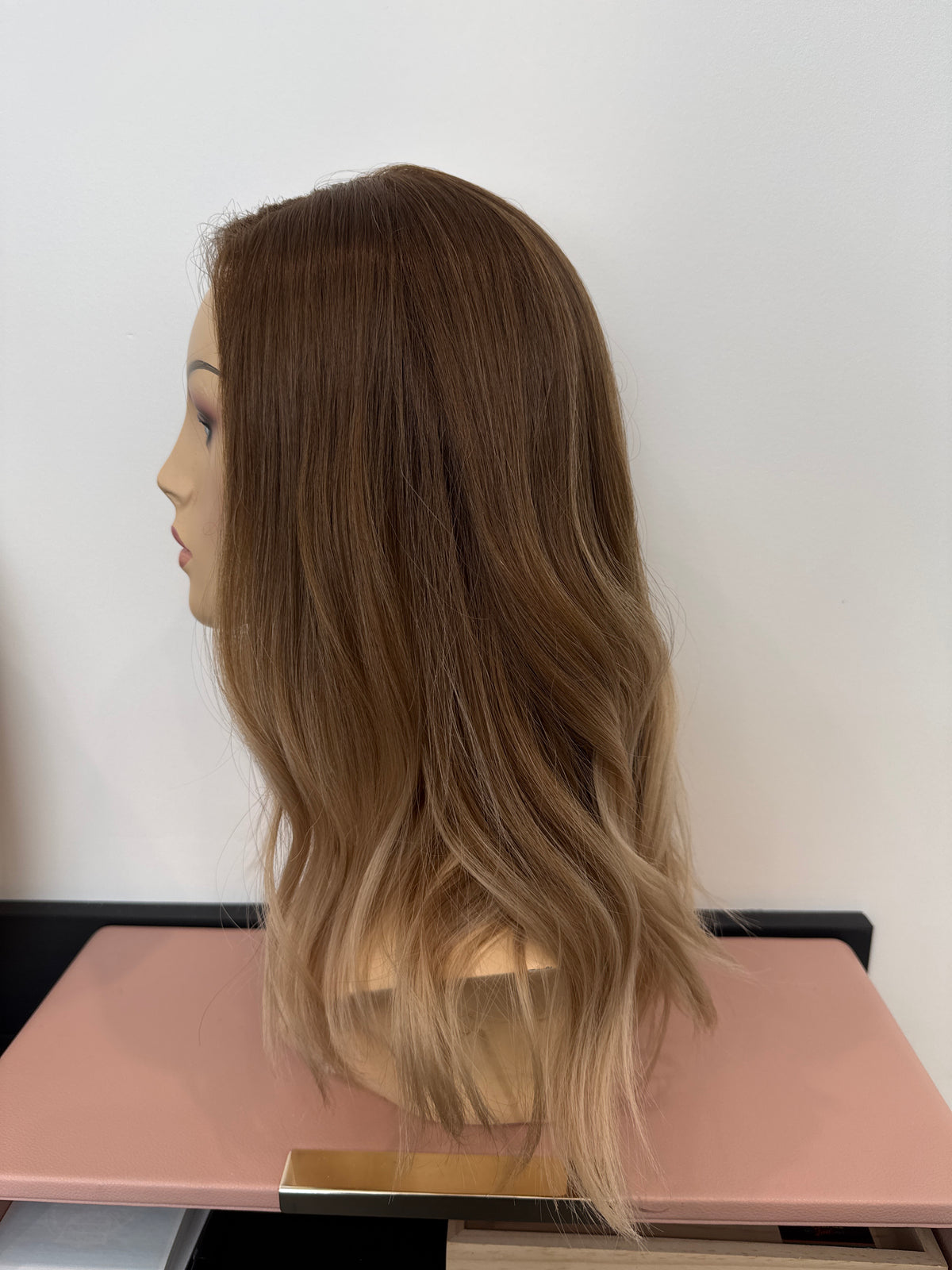 Adell Premium Hair French Top Wig dark Blonde Ombre
