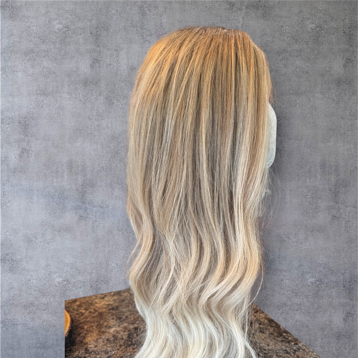 Lace front 16" VIVIAN DARK BLONDE BALAYAGE SMALL