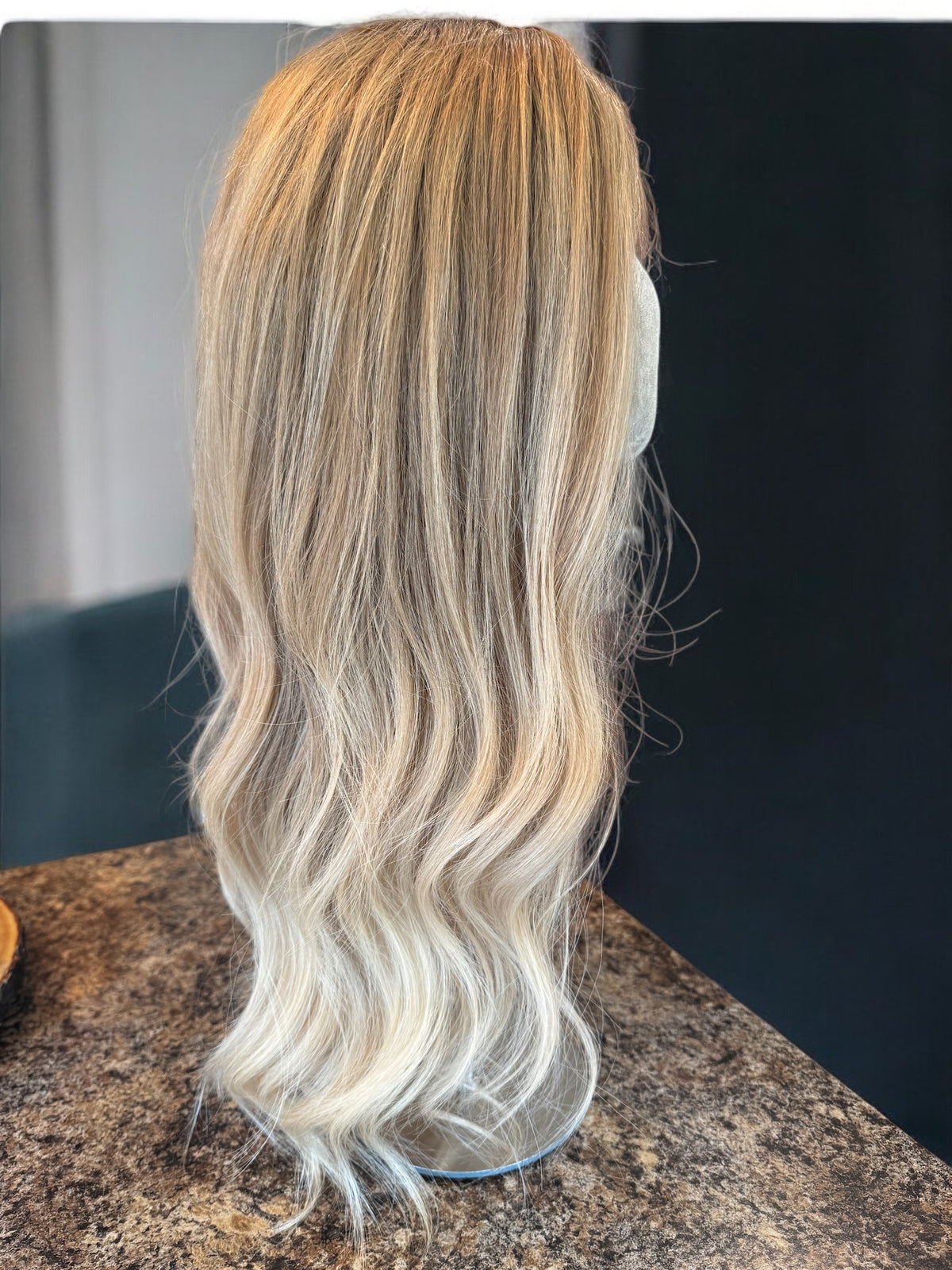 Lace front 16" VIVIAN DARK BLONDE BALAYAGE SMALL