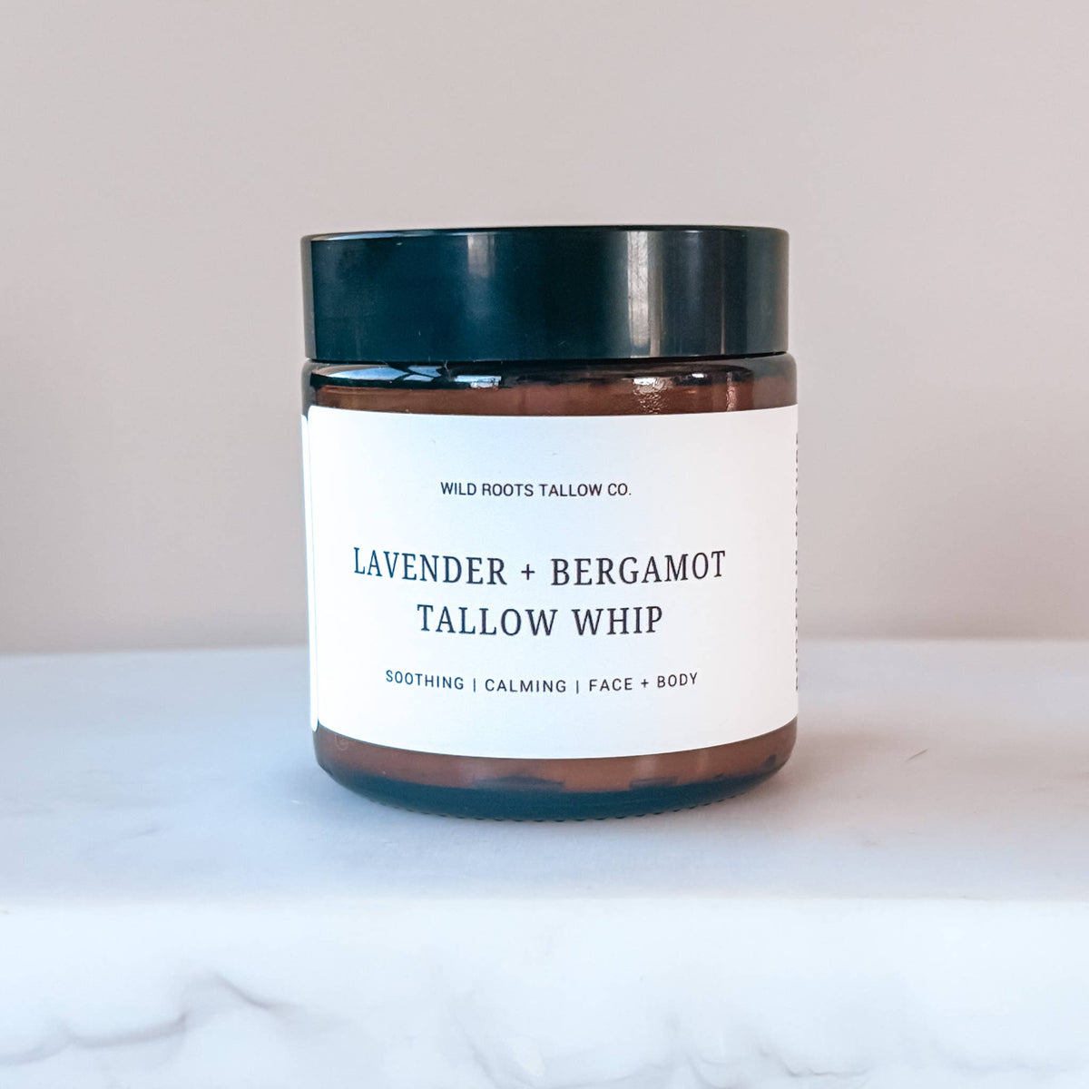 Lavender  Bergamot Whipped Balm | Beef Tallow Moisturizer 