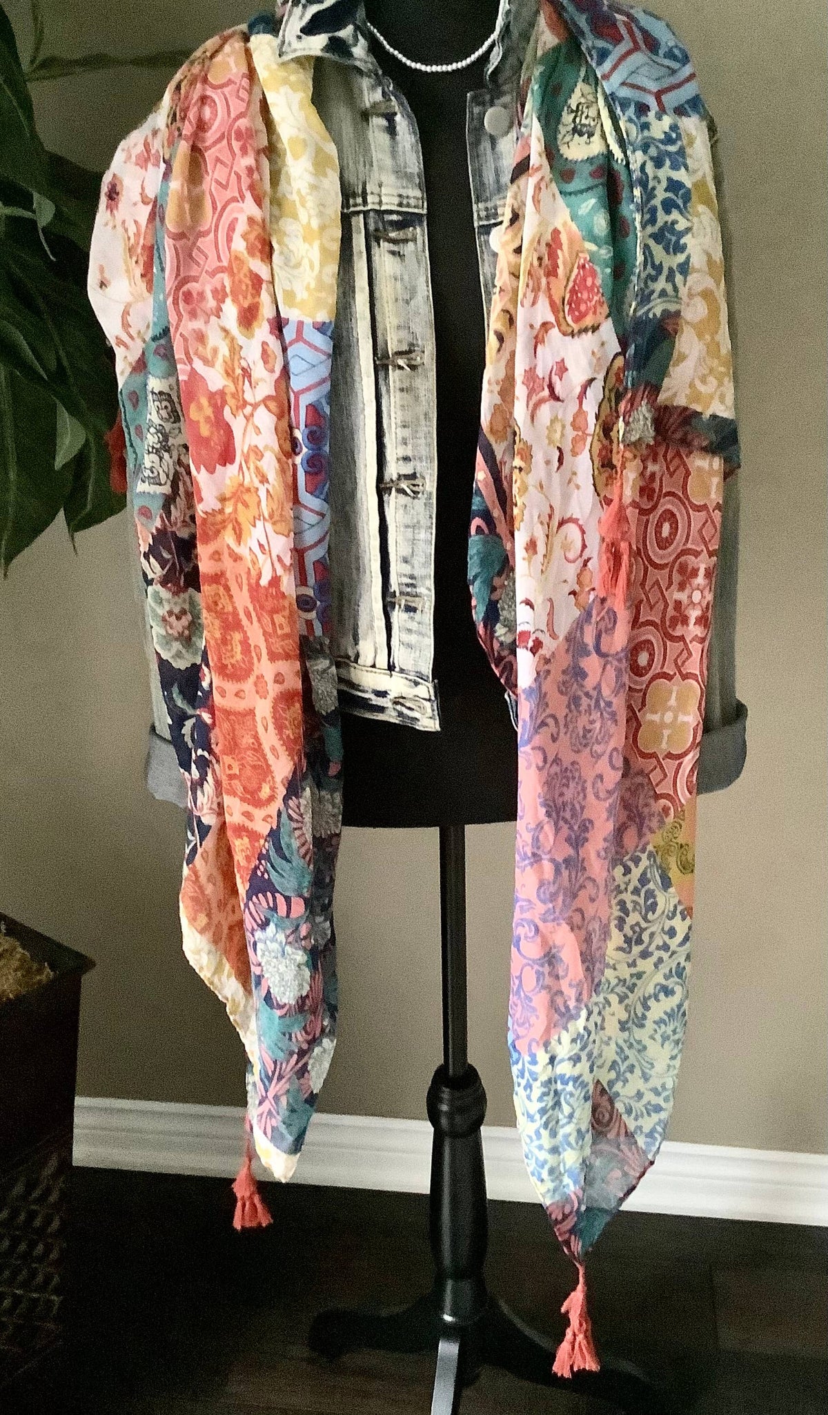 Scarf, womens lightweight chiffon scarf