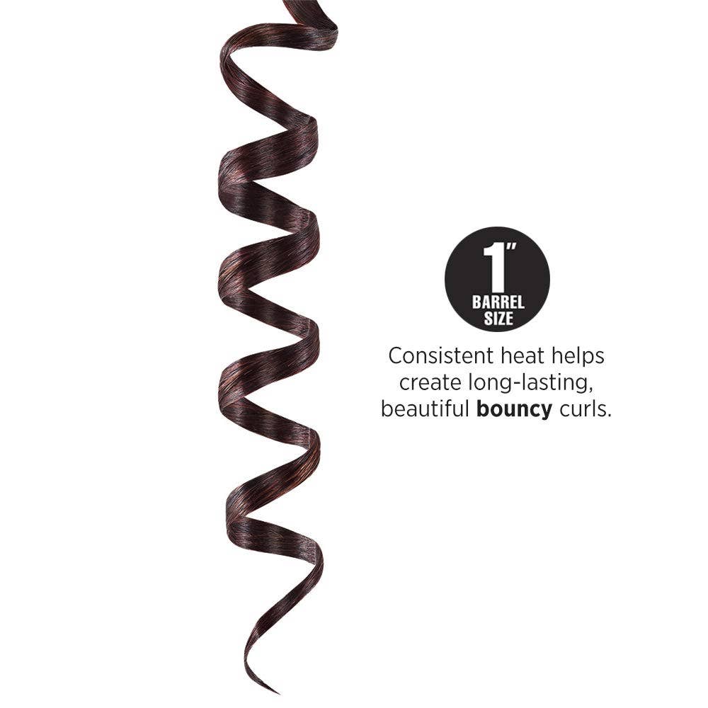 Hot Tools Professional Nano Ceramic Curling Iron/Wand, 1"